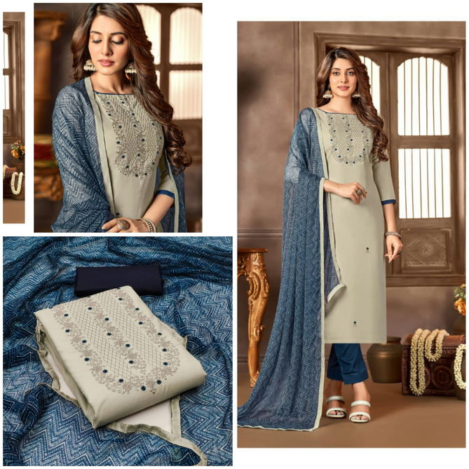 DS Designer Color Set Cotton Dress Material Catalog